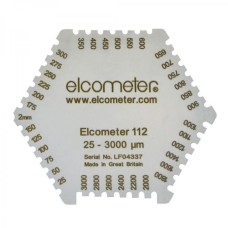 Elcometer 112 - Aluminium Hexagonal Wet Film Comb: 25-3000µm..